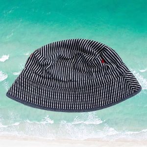 Cute Summer Hat 12 - 24 Months from Toby in Blue and White Stripes